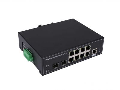 钢合金工业级m系列管理型千兆2光8电sfp